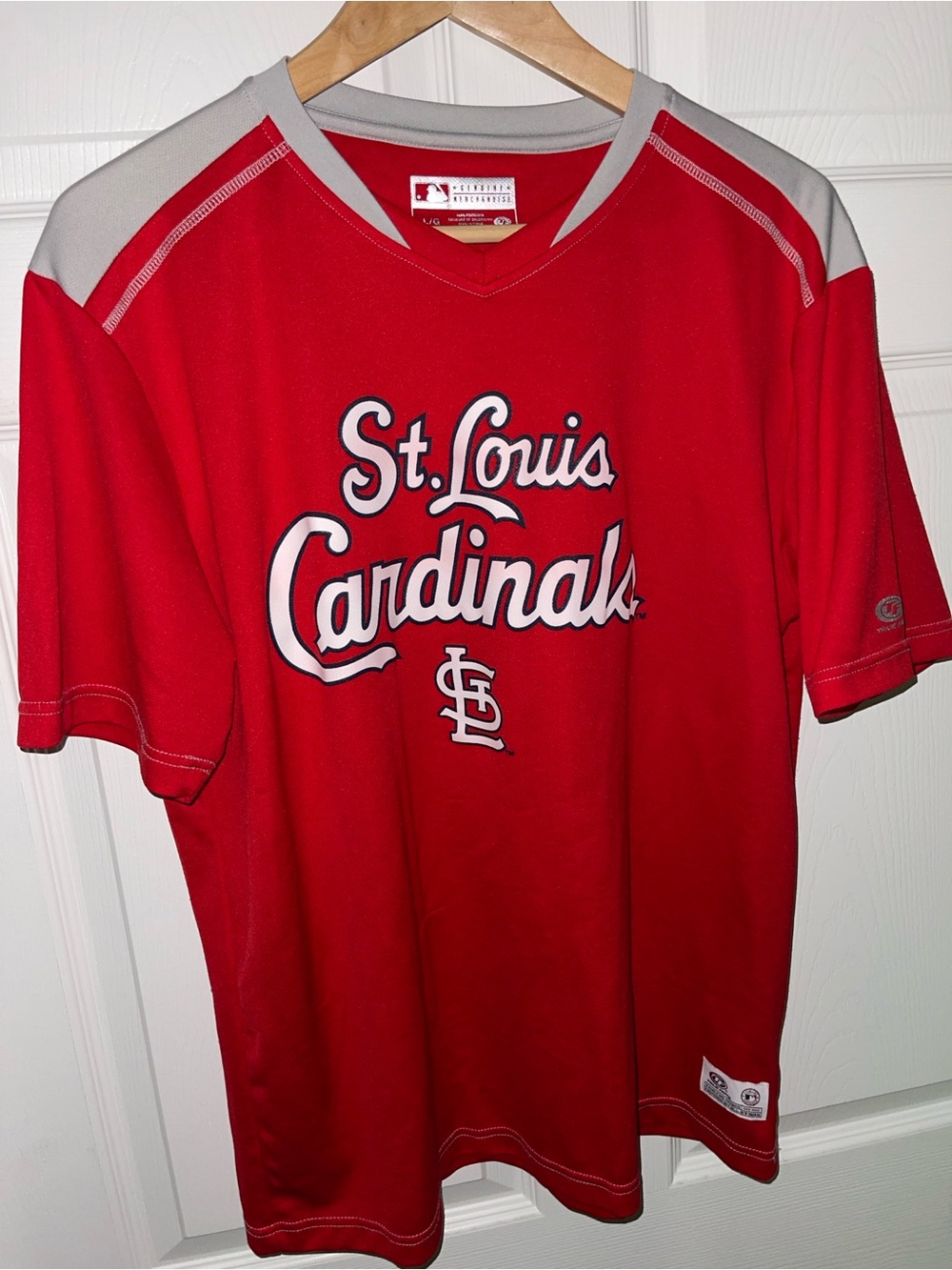 *RARE & VINTAGE* Genuine Merchandise MLB St Louis Cardinals Grey over Red Jersey